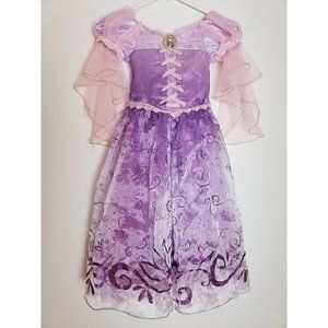 Disney Store Rapunzel Princess Costume Purple Tangled Ball Gown Dress Size 4